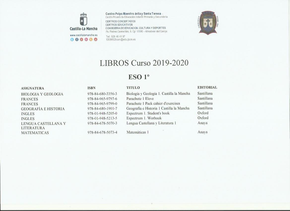 1º eso 19 20
