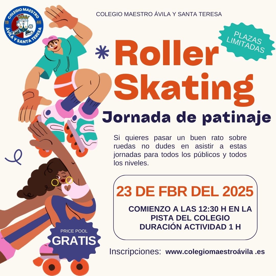 Orange Cream Bold Illustrative Roller Skating Competition Instagram Post